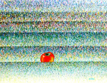 Картина под названием "Яблочная мелодия" - Alexander Breskin, Подлинное произведение искусства, Масло Установлен на Деревянн…