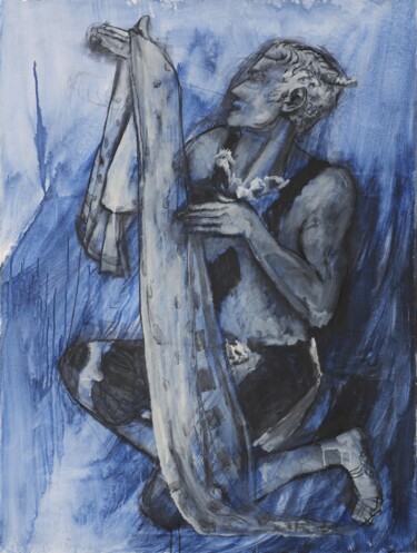 Картина под названием "#10" - Alexander Chalovsky, Подлинное произведение искусства, Акрил Установлен на Деревянная рама для…