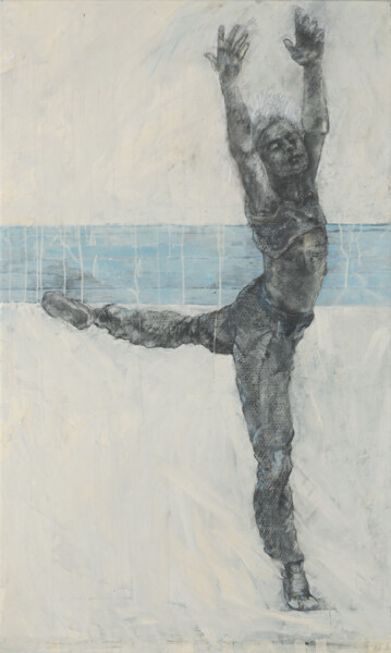 Ζωγραφική με τίτλο "#19 "Nureyev Method"" από Alexander Chalovsky, Αυθεντικά έργα τέχνης, Ακρυλικό Τοποθετήθηκε στο Ξύλινο φ…