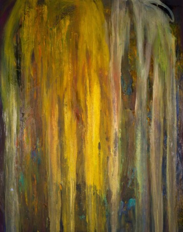 Картина под названием "Goldregen" - Alexander Charistos (Alexander Charistos Abstrakt), Подлинное произведение искусства, Те…