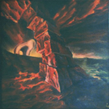 Картина под названием "Ухо" - Александр Дикун, Подлинное произведение искусства, Масло