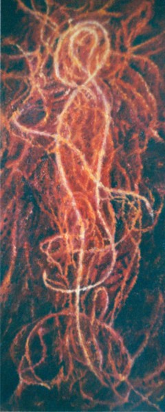 Картина под названием "Нити размышлений" - Александр Дикун, Подлинное произведение искусства, Масло