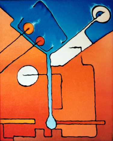 Картина под названием "Проникновение" - Александр Дикун, Подлинное произведение искусства, Масло