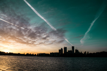 Fotografia zatytułowany „Sunrise over Canary…” autorstwa Alexander Grelha, Oryginalna praca, Fotografia cyfrowa