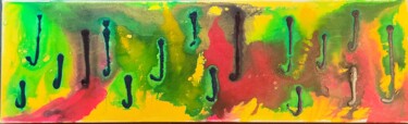 Painting titled "J" by Alexander Jakob, Original Artwork, Acrylic