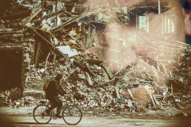 Fotografía titulada "214 days of war in…" por Alexander Mats, Obra de arte original, Fotografía digital