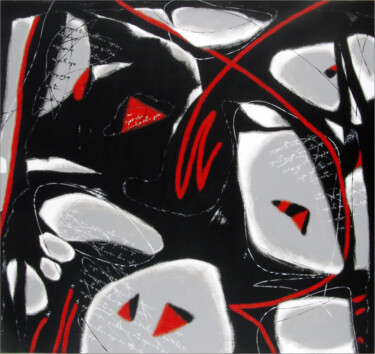 Night carnival in the rock-garden Painting titled "Night carnival in t…" by Alexander Oligerov, Original Art, Acrylic
