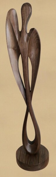 Sculpture titled "Angel of eternity" by Alexander Shkarbanenko, Original Artwork, Wood