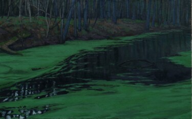 Peinture intitulée "Landscape 22" par Alexander Sovtsa, Œuvre d'art originale, Huile Monté sur Châssis en bois