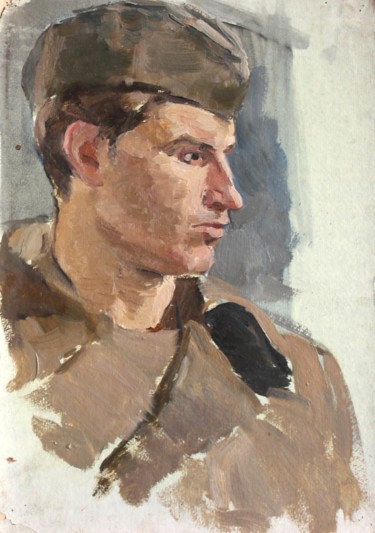 Painting titled "Soldier (sketch)" by Alexander Stolbov, Original Artwork