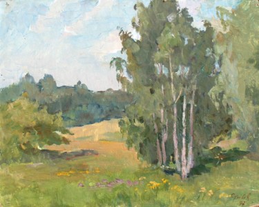 Painting titled "Summer Day" by Alexander Stolbov, Original Artwork