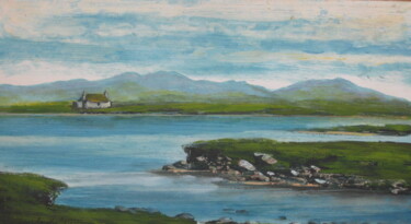Painting titled "Loch Bea, Scotland." by Alexander Taylor Dickie, Original Artwork, Oil Mounted on Other rigid panel