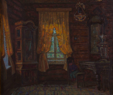 Painting titled "Afternoon Sleep" by Alexander Telin, Original Artwork