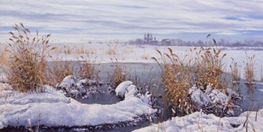 Malerei mit dem Titel "Reeds" von Alexander Volya, Original-Kunstwerk, Öl