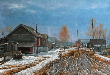 Painting titled "Early Spring" by Alexander Volya, Original Artwork, Oil