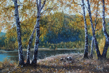 Pittura intitolato "Autumn" da Alexander Volya, Opera d'arte originale, Olio