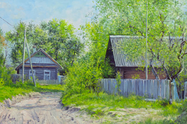 Pintura intitulada "Summer Day" por Alexander Volya, Obras de arte originais, Óleo