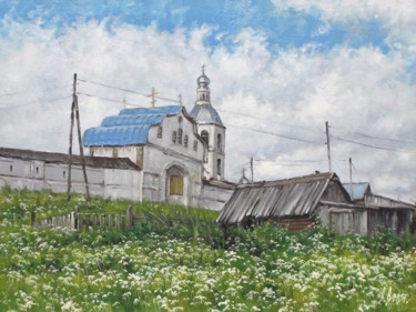 Painting titled "Old Monastery" by Alexander Volya, Original Artwork