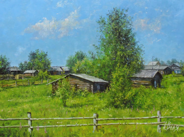 Painting titled "Bright summer day i…" by Alexander Volya, Original Artwork, Oil