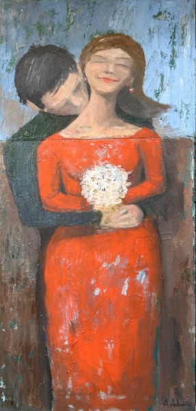 Painting titled "Warmness" by Alexander Antadze, Original Artwork, Oil