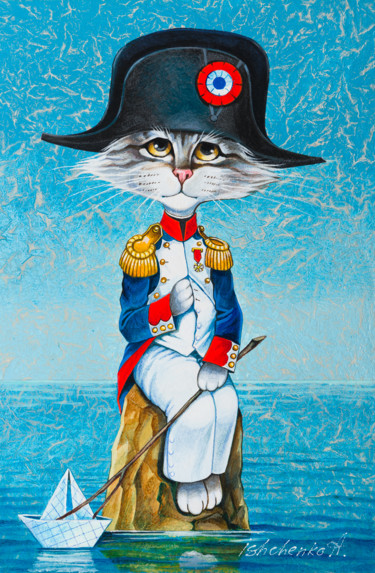Painting titled "Napoleon" by Alexander Ishchenko, Original Artwork, Acrylic