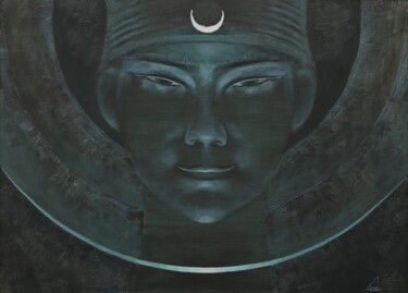 Moon goddess painting Ζωγραφική με τίτλο "Moon goddess painti…" από Alexander Lopatkin, Αυθεντικά έργα τέχνης, Λάδι