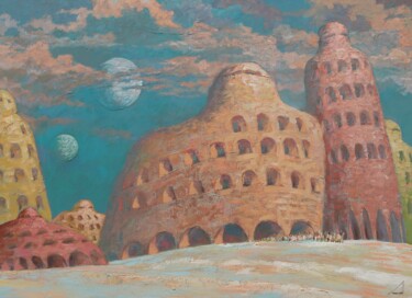 Картина под названием "Oblivion" - Alexander Lopatkin, Подлинное произведение искусства, Акрил Установлен на Деревянная рама…