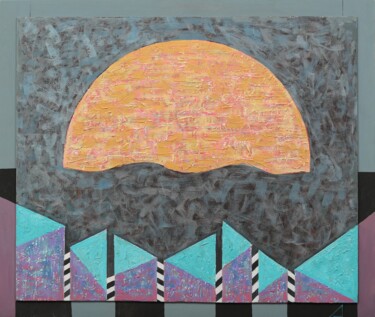 Картина под названием "Sunrise" - Alexander Lopatkin, Подлинное произведение искусства, Акрил Установлен на Деревянная рама…