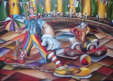 Pintura intitulada "Circo Brasil" por Alexander Pacheco, Obras de arte originais