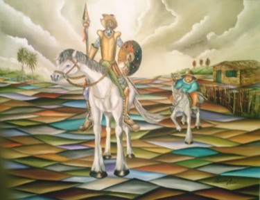Pintura intitulada "Dom Quixote" por Alexander Pacheco, Obras de arte originais