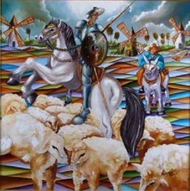Pintura intitulada "Dom Quixote ost" por Alexander Pacheco, Obras de arte originais