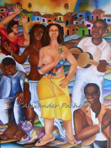 Pintura intitulada "Samba ( Releitura d…" por Alexander Pacheco, Obras de arte originais