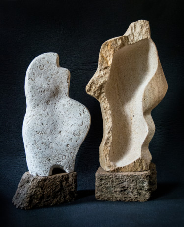 Sculpture titled "Гармония/Harmony" by Aleksandr Perminov, Original Artwork, Stone