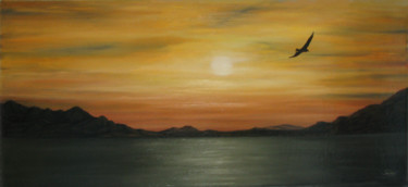Pintura titulada "“Silent flight"" por Alexander Sophiex, Obra de arte original, Oleo