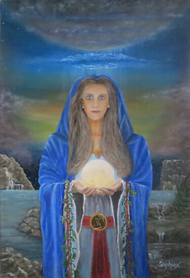 Pintura intitulada ""Maria"" por Alexander Sophiex, Obras de arte originais, Óleo