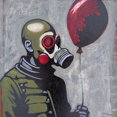 Картина под названием "Last breath #5" - Alexandr Gera, Подлинное произведение искусства, Акрил Установлен на Деревянная рам…