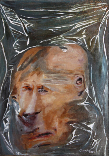 Картина под названием "Rat king" - Alexandr Gera, Подлинное произведение искусства, Масло Установлен на Деревянная рама для…