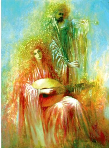 Painting titled "Duet" by Alexandr Ivanov, Original Artwork