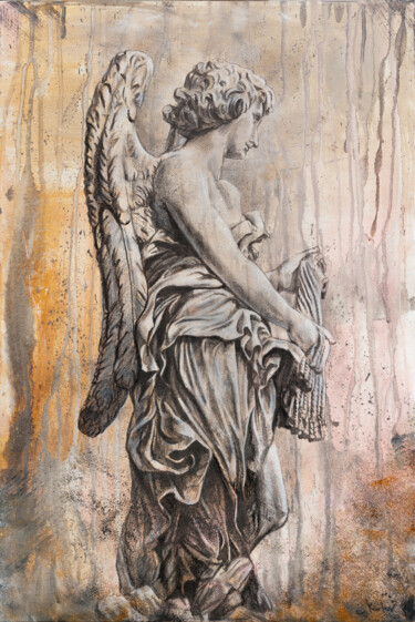 Desenho intitulada "Drawing of Angel Sc…" por Alexandr Karpov, Obras de arte originais, Grafite