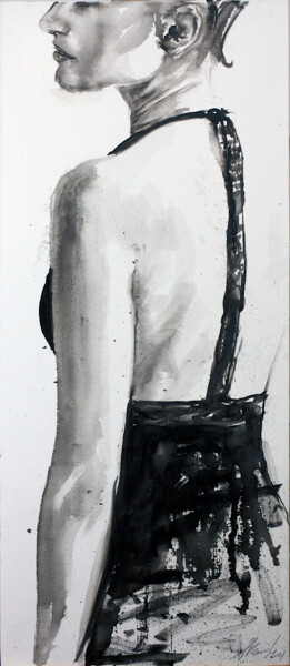 Painting titled "Evening Dress" by Alexandr Klemens, Original Artwork, Oil