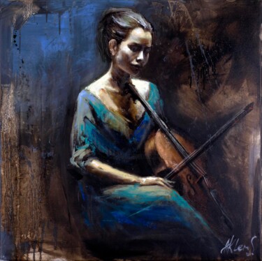 Pittura intitolato "Harmonious Elegy" da Alexandr Klemens, Opera d'arte originale, Olio