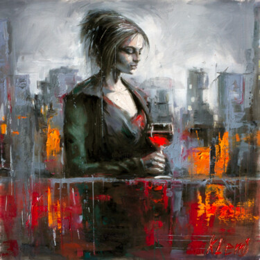 Painting titled "The Level of Alcoho…" by Alexandr Klemens, Original Artwork, Oil