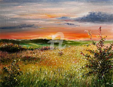 Картина под названием "экспрессия утренней…" - Alexandr Mironenko, Подлинное произведение искусства, Акрил