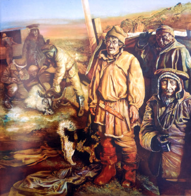 Schilderij getiteld "Alkatvaam" door Alexandr Moskvitin, Origineel Kunstwerk, Olie