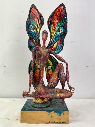 Escultura titulada "Butterfly" por Alexandr Shengeliya, Obra de arte original, Cemento