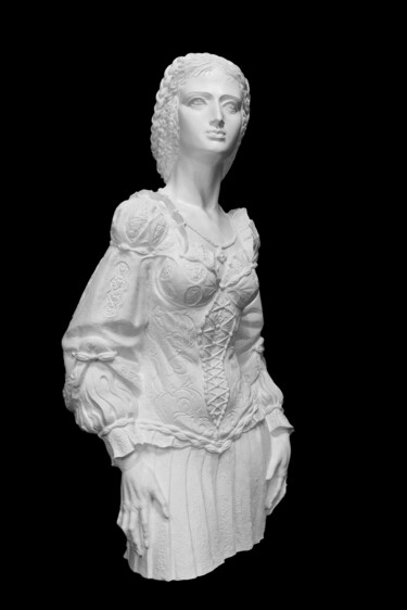 Sculpture titled "Laura (Petrarch)" by Alexandr Shengeliya, Original Artwork, Plaster