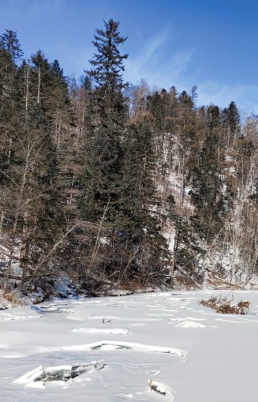 Фотография под названием "Зимняя река" - Alexandr Zhurakovskiy, Подлинное произведение искусства, Цифровая фотография