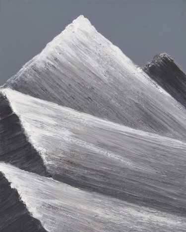 Pittura intitolato "The mountains" da Alexandra Amelchenko (As_Art), Opera d'arte originale, Acrilico Montato su Telaio per…