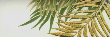 Картина под названием "The palm" - Alexandra Amelchenko (As_Art), Подлинное произведение искусства, Акрил Установлен на Дере…