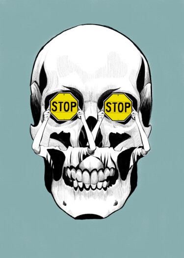 Digital Arts titled "stop" by Alexandra Astapova, Original Artwork, Digital Painting